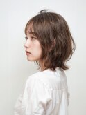 外ハネミディアムボブ