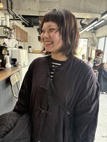 シック(sick)&nbsp;オン眉レイヤー【福岡/ショート・ボブ×パーマ】