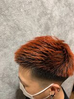 ジュラク(JURAKU) メンズツーブロック×オレンジブラウン