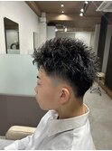 スパイキーショート×ツーブロック