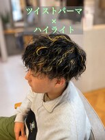 ラグシス ザ ヴィンテージ(LUXIS THE VINTAGE) ツイストパーマ×ハイライト