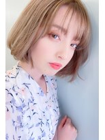 ヘアーズ ベリー 香椎店(hairs BERRY)&nbsp;BERRY/大人ガーリー/ショート/ケアブリーチ/美髪/ボブ