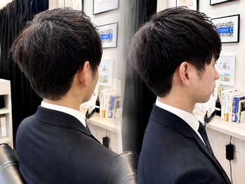 サロン ハナノ(Salon Hanano)の写真/就活・ビジネスに好印象◎清潔感のある爽やかメンズカットで第一印象を格上げ！