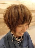 メリハリがある、可愛いショート