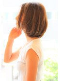 【３０代・４０代・５０代】丸みが綺麗なゆるふわボブ