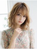 《Agu hair》小顔可愛いゆるふわ色っぽミディ♪