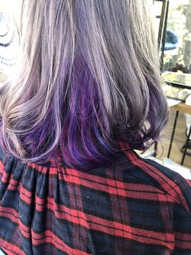 ヘアープロデュース マギカコレクション(magica collection) プラチナ系シルバーカラー インナーバイオレット