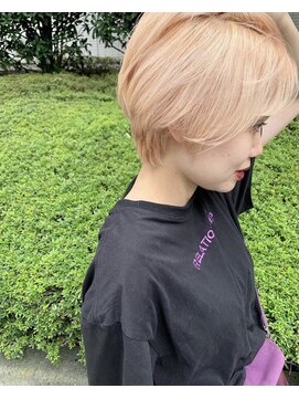 ガラ(GALA) clear blond short☆