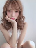 【anB】ゆるふわピンクベージュ