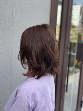 アウル(OWL) インナーカラー×ペールピンク