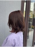 インナーカラー×ペールピンク