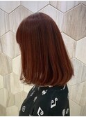 【カラー】レッドボブ