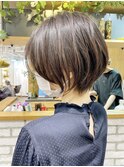 30代/40代/50代・絶壁解消・小顔前下がりショートボブ【中村】
