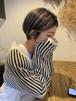 ハル 南平岸(HARU)&nbsp;ショートボブ × アンブレラカラー