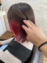 ヘアーデザインハル(hair desigin hal)&nbsp;イヤリングレッド！
