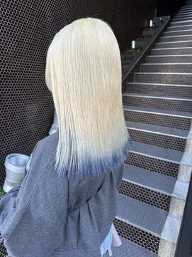 アオ(ao.) ホワイトカラー/裾カラー/エンドカラー/ポイントカラー