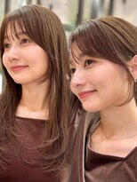 ローネス ギンザ(LONESS ginza)&nbsp;レイヤー/顔まわりカット/グレージュ/暗めカラー/韓国/髪質改善