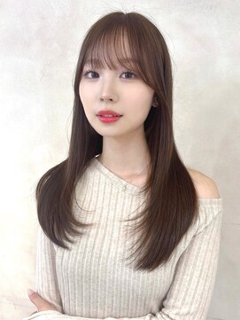 ユーフォリア 銀座(Euphoria) 20代30代　ベージュ　顔周りレイヤー　ロング