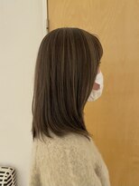 オーガニックエコ 川越(organic+eco)&nbsp;30代40代大人かっこいいべージュハイライト×ミディ