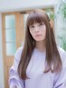 髪質改善クオラインストレート＆似合わせカット　￥１１１１０