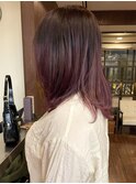 グラデーションカラーラベンダーピンク