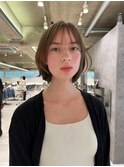 ニュアンスレイヤーボブ切りっぱなしボブショートボブ