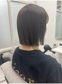手入れが簡単な切りっぱなしボブ