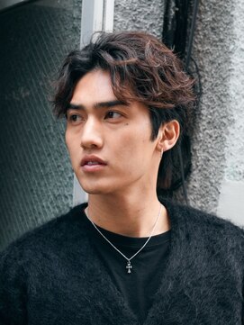 エリマ 横浜西口(elima) 横浜西口フェザーパーマフェザーショートセンターパート20代緩め