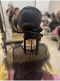 結婚式ヘアセット♪