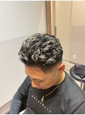 極道パーマ×ハイライト