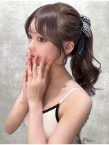 シティ(CITY)&nbsp;顔まわりカット　グレージュ　韓国ヘア　透明感カラー