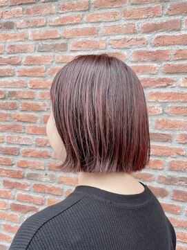 オーガニック アトリエ 大宮(organic+atelier) 30・40代透明感秋カラーミニボブ×ぱつっとラインいつでも垢抜け