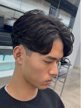 フィフスパーク(fifth PARK) 渋谷men'sフェザーショートフェザーパーマセンターパート微分け