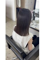 アジールヘア 東上野店(agir hair)&nbsp;透明感アッシュブラウン×美髪ストレート【上野/上野縮毛矯正】