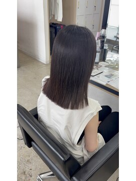 アジールヘア 東上野店(agir hair) 透明感アッシュブラウン×美髪ストレート【上野/上野縮毛矯正】