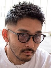メリケンバーバーショップ フクオカ(MERICAN BARBERSHOP FUK) バーバースタイル/フェザーアップ/スパイキーショート