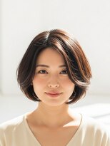 フープ 川越(hoop) ぷつっと黒髪ネープ/ボブ/パーマ/ショート/40代ヘア