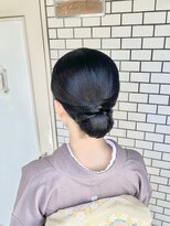 フェリーチェ 六本木店(Felice)&nbsp;シニヨン タイトヘア 訪問着 着物ヘア 和装 結婚式 お呼ばれ