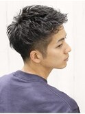 大人のフェード×カジュアル短髪◎ブリーチなしカラーで清潔感