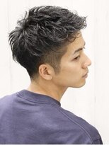 銀座マツナガ 神田店 大人のフェード×カジュアル短髪◎ブリーチなしカラーで清潔感