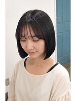 ヘアアトリエ ナイン(hair atelier nine) ダークパープル/ナチュラルショート/ミルクブラウン/夏/福島市