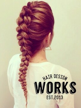 ワークス ヘアデザイン(WORKS HAIR DESIGN) 外国人風編み込みクールヘアーアレンジ