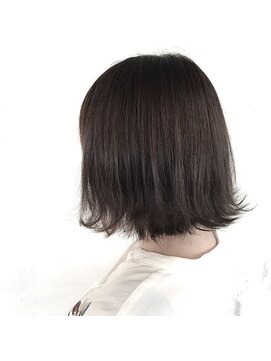 アヴァンスクロス あべのルシアス店(AVANCE.CROSS) 切りっぱなしボブ×グレージュ