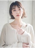 毛先パーマ ことりベージュ マニッシュショート フレンチボブ