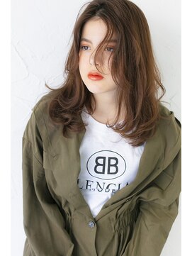 プライズ 池袋店(prize) ブラウンベージュブランジュ無造作センターパート小顔カール310