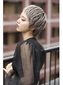 金髪ベリーショート×ボウズ伸びかけ女子