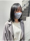 韓国風レイヤーカットウルフカット前髪カットダブルカラー