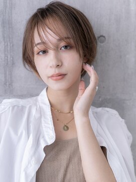 ポケット 高崎店(POCKET) シースルーバング＊ミルクティーベージュ