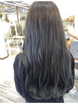 フラバー(flover) flover★大人可愛い小顔カットフェミニンダークグレージュ