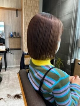 テラスヘア センダイ(TERRACE hair SENDAI) 艶髪ボブ【イノアカラー、髪質改善縮毛矯正】